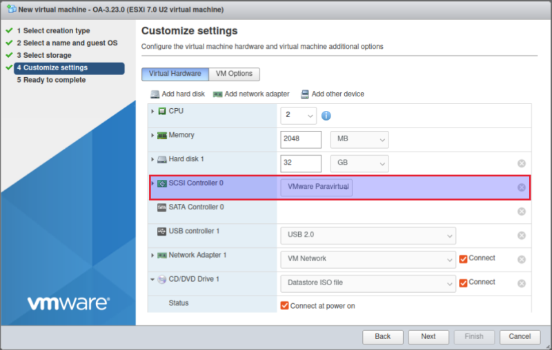 Creating a New Virtual Machine OneSpan Community Platform